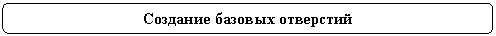 Rounded Rectangle: Создание базовых отверстий